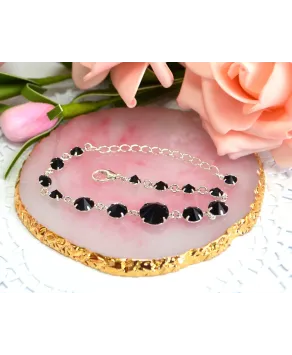 Bransoletka kolorowe kryształki stopniowane