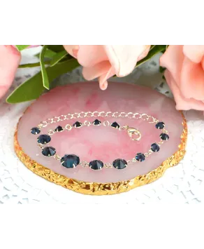 Bransoletka kolorowe kryształki stopniowane