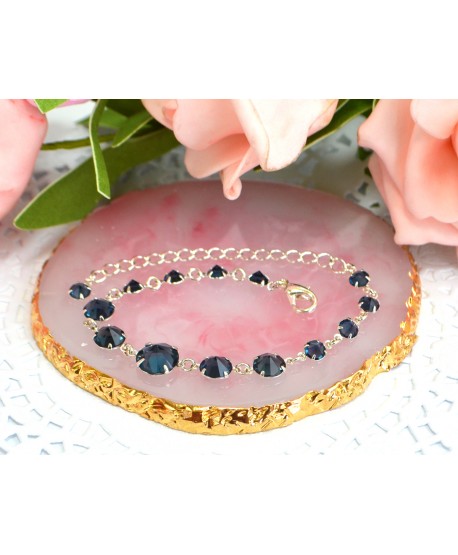 Bransoletka kolorowe kryształki stopniowane