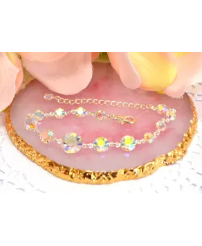 Bransoletka kolorowe kryształki stopniowane