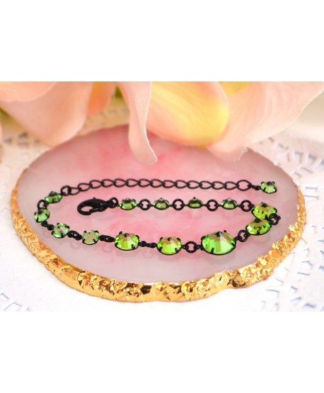 Bransoletka kolorowe kryształki stopniowane