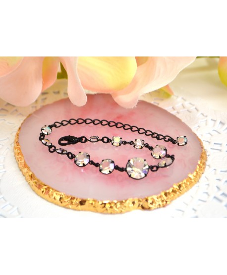 Bransoletka kolorowe kryształki stopniowane