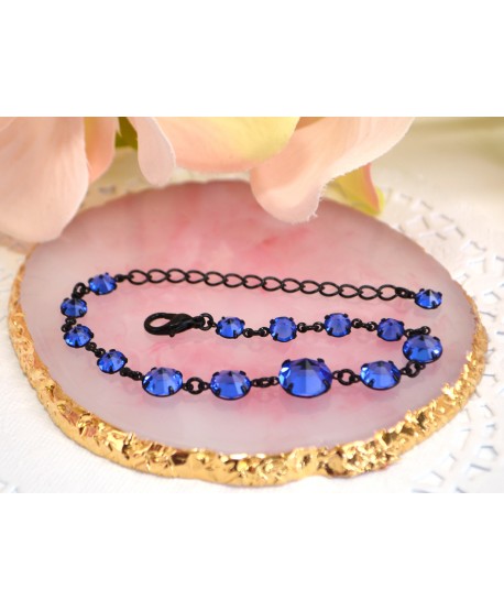 Bransoletka kolorowe kryształki stopniowane