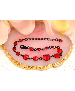 Bransoletka kolorowe kryształki stopniowane