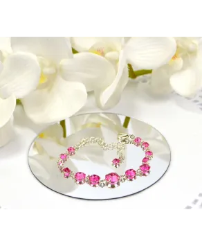 Bransoletka kolorowe kryształki stopniowane