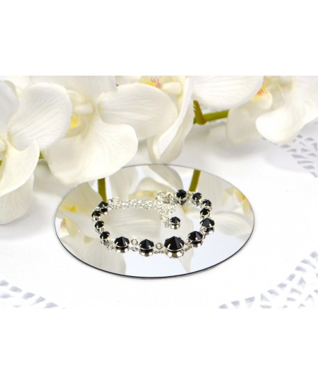 Bransoletka kolorowe kryształki stopniowane