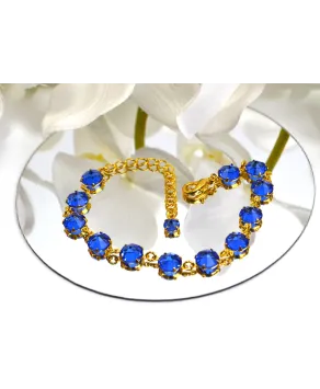 Bransoletka kolorowe kryształki proste