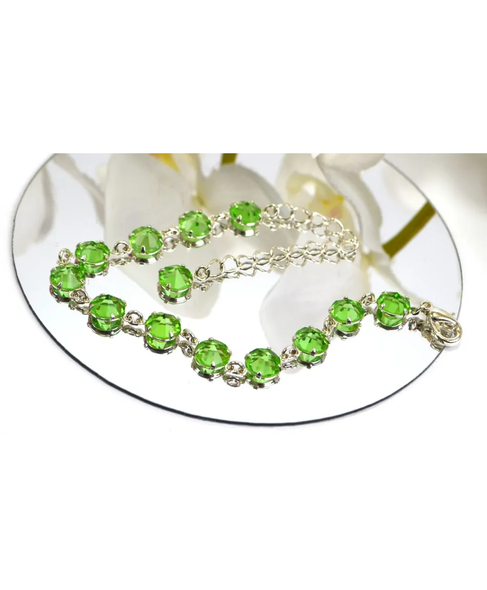 Bransoletka kolorowe kryształki proste