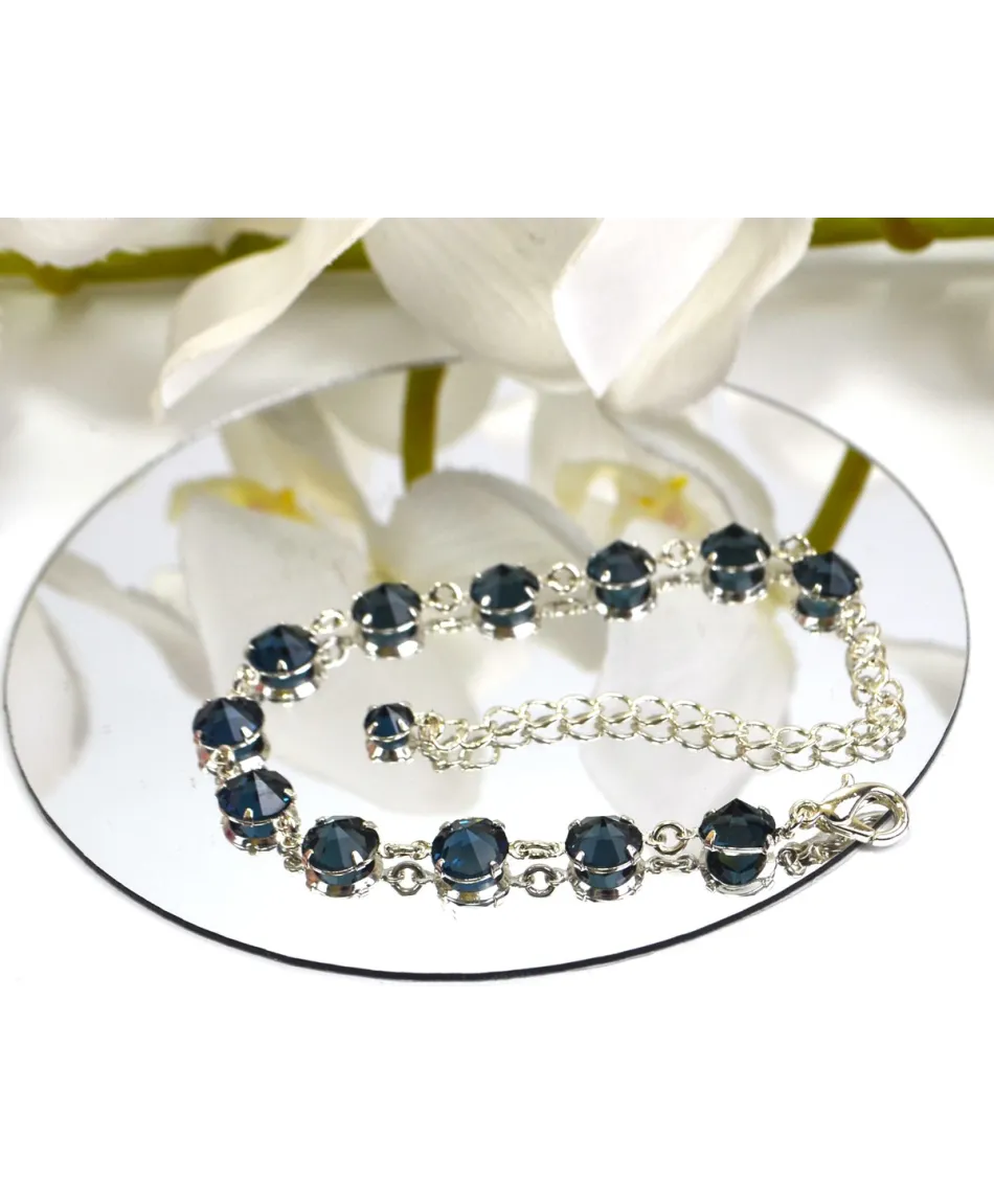 Bransoletka kolorowe kryształki proste