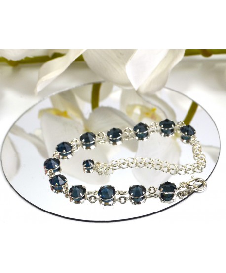 Bransoletka kolorowe kryształki proste