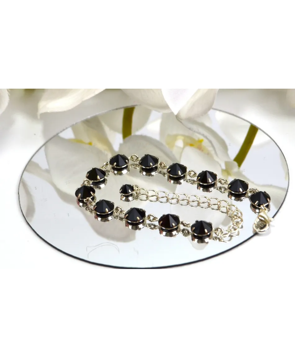 Bransoletka kolorowe kryształki proste