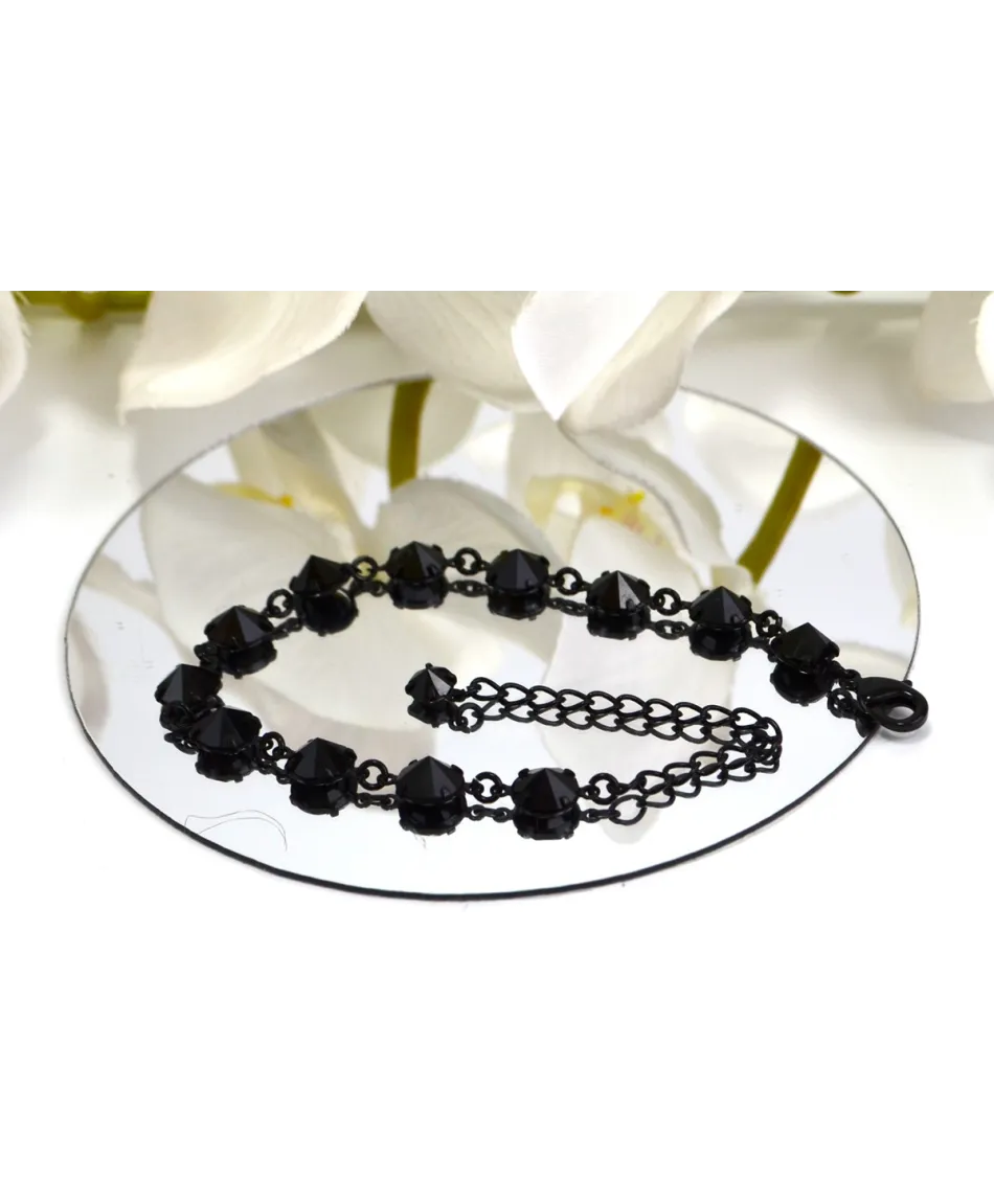 Bransoletka kolorowe kryształki proste