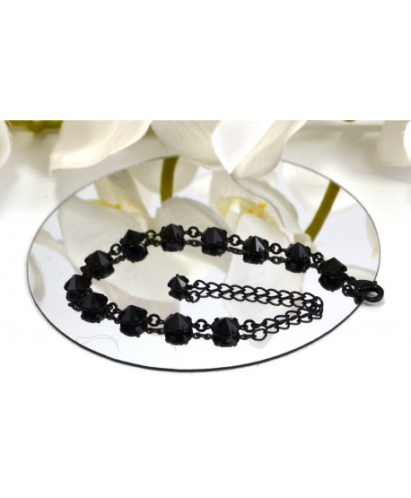 Bransoletka kolorowe kryształki proste