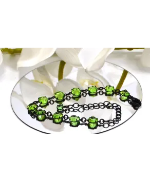 Bransoletka kolorowe kryształki proste