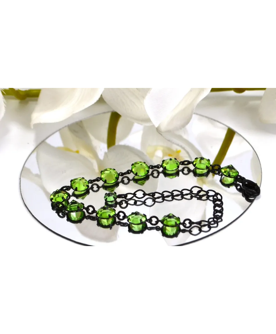 Bransoletka kolorowe kryształki proste