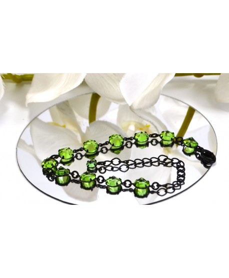 Bransoletka kolorowe kryształki proste