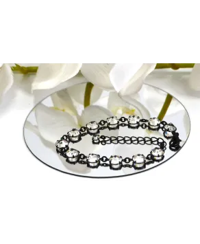 Bransoletka kolorowe kryształki proste