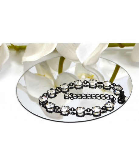 Bransoletka kolorowe kryształki proste