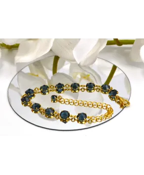 Bransoletka kolorowe kryształki proste