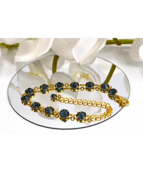 Bransoletka kolorowe kryształki proste