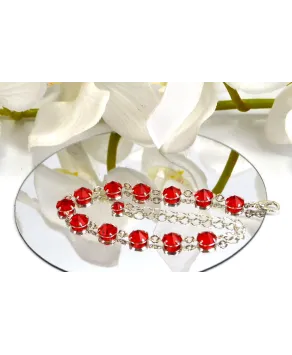 Bransoletka kolorowe kryształki proste