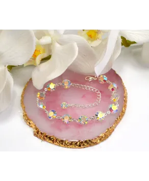 Bransoletka kolorowe kryształki proste