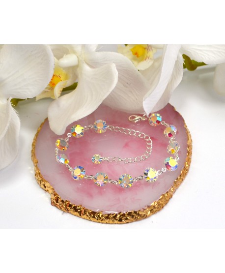 Bransoletka kolorowe kryształki proste