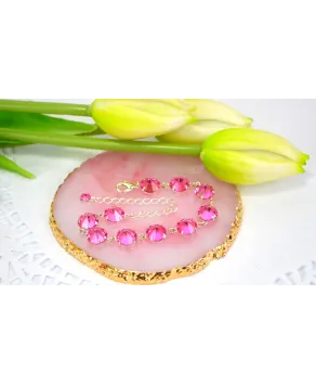 Bransoletka kolorowe kryształki proste