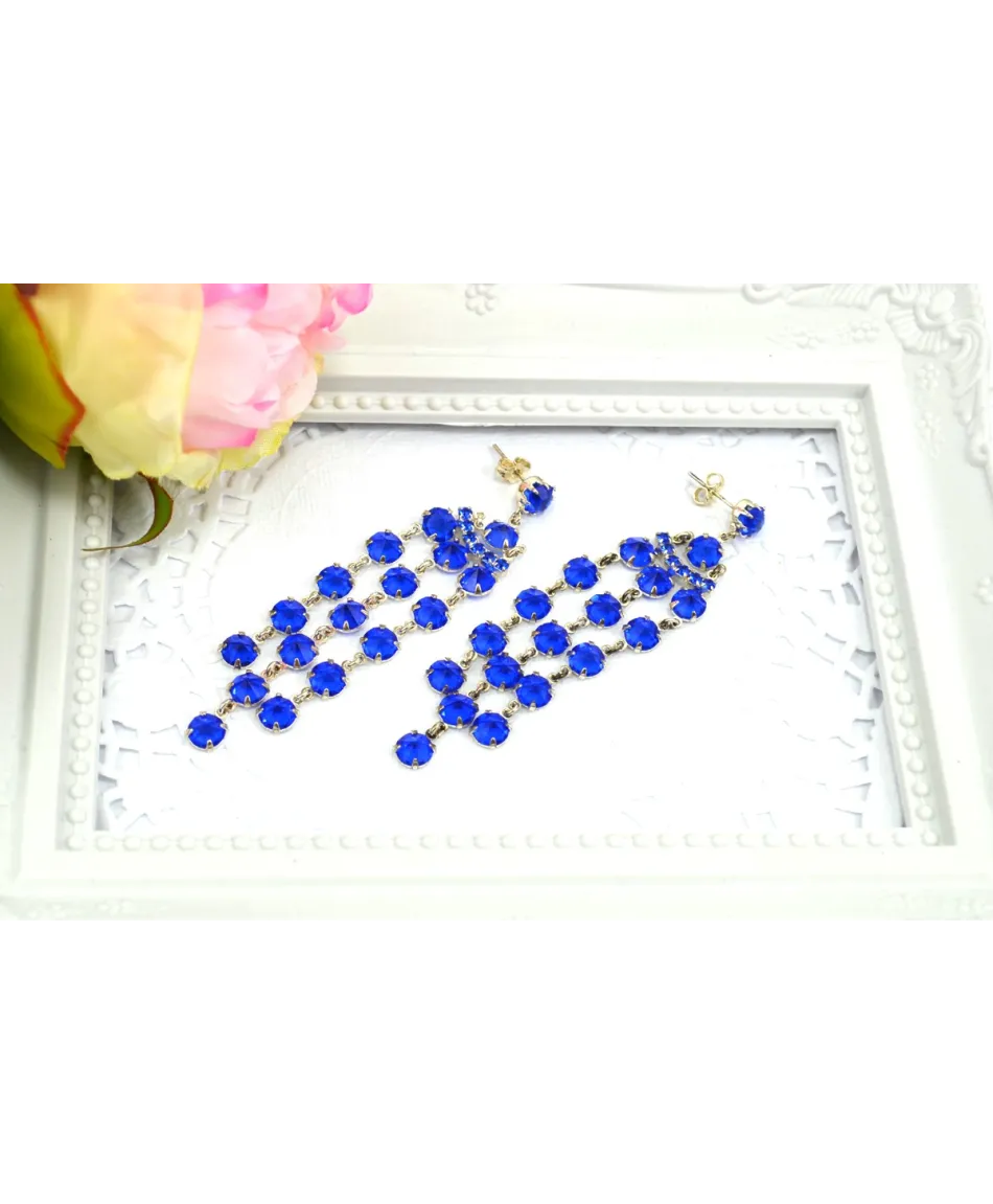 Kolczyki kryształki długie