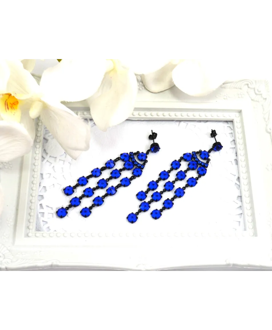 Kolczyki kryształki wybór kolorów