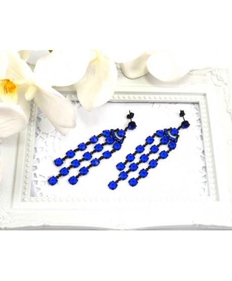 Kolczyki kryształki wybór kolorów