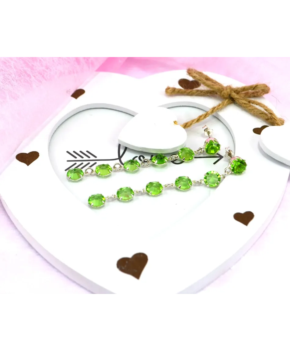 Kolczyki kryształki kolory Kolczyki kryształki kolory