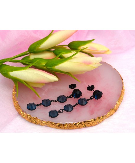 Kolczyki kryształki kolory