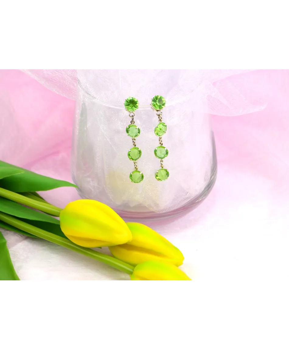 Kolczyki kryształki kolory Kolczyki kryształki kolory