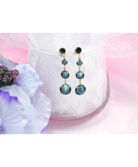 kolczyki kryształki kolory