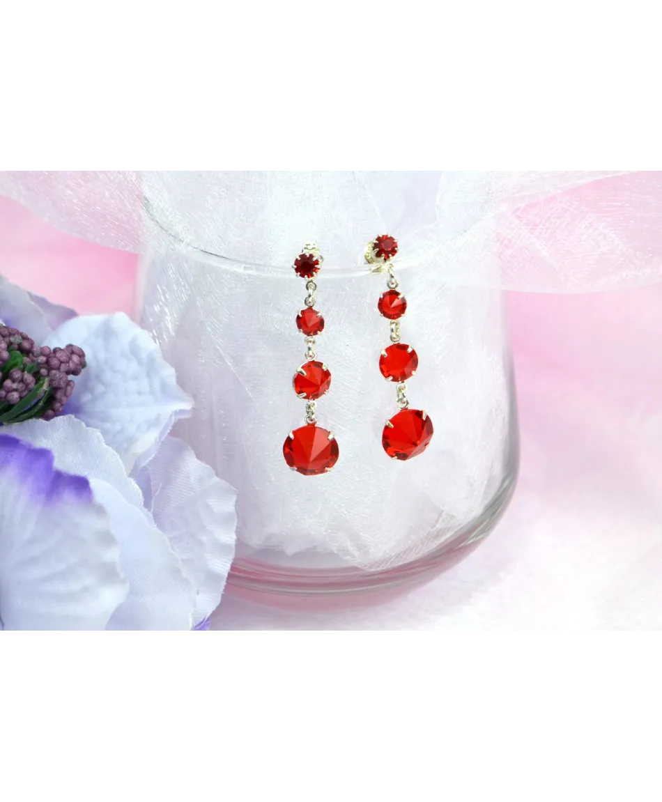 kolczyki kryształki kolory kolczyki kryształki kolory