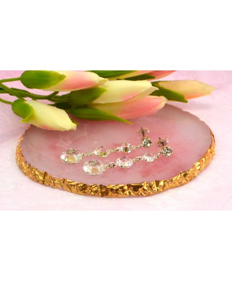 Kolczyki stopniowane kryształki