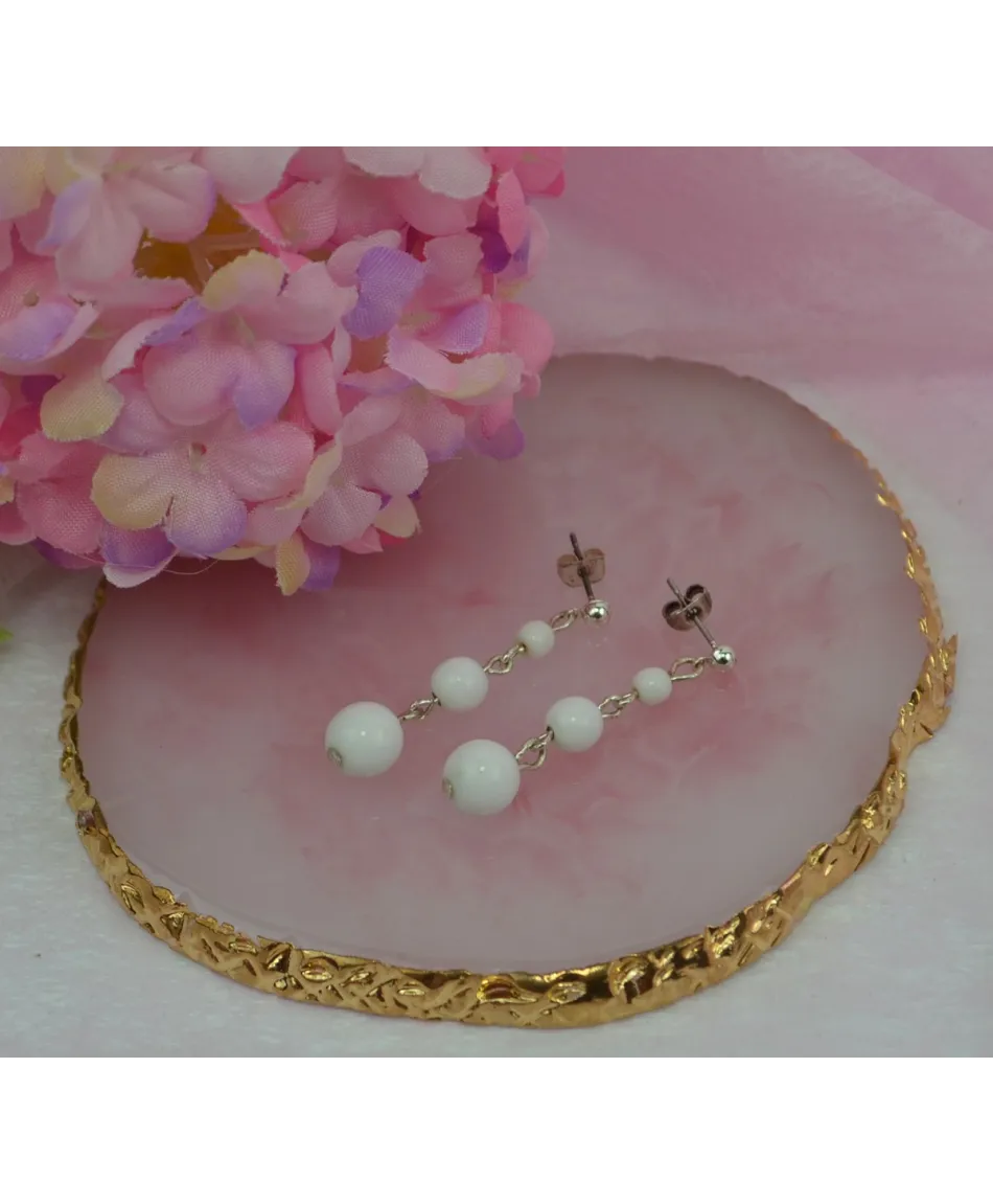 Kolczyki wiszące perełki w kolorach Kolczyki wiszące perełki w kolorach