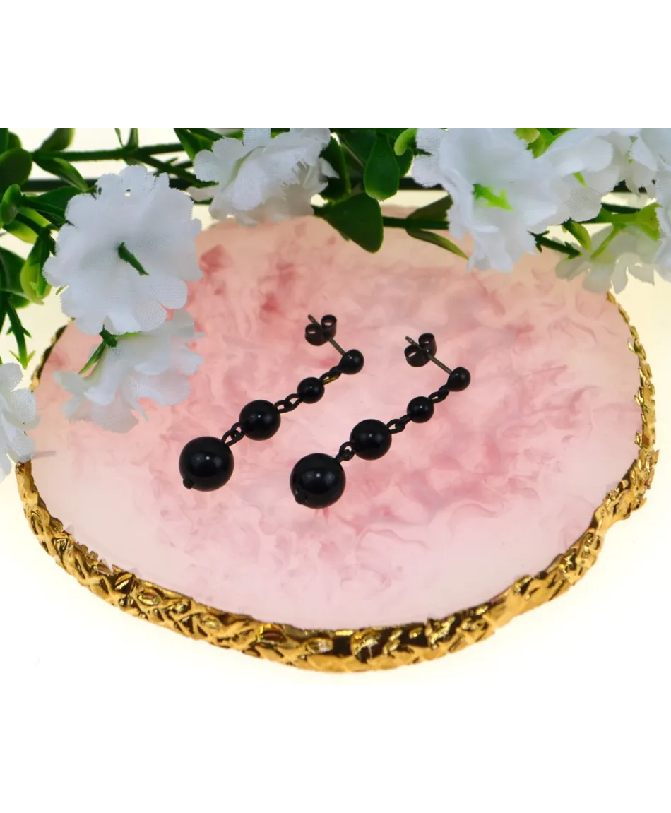 Kolczyki wiszące perełki w kolorach