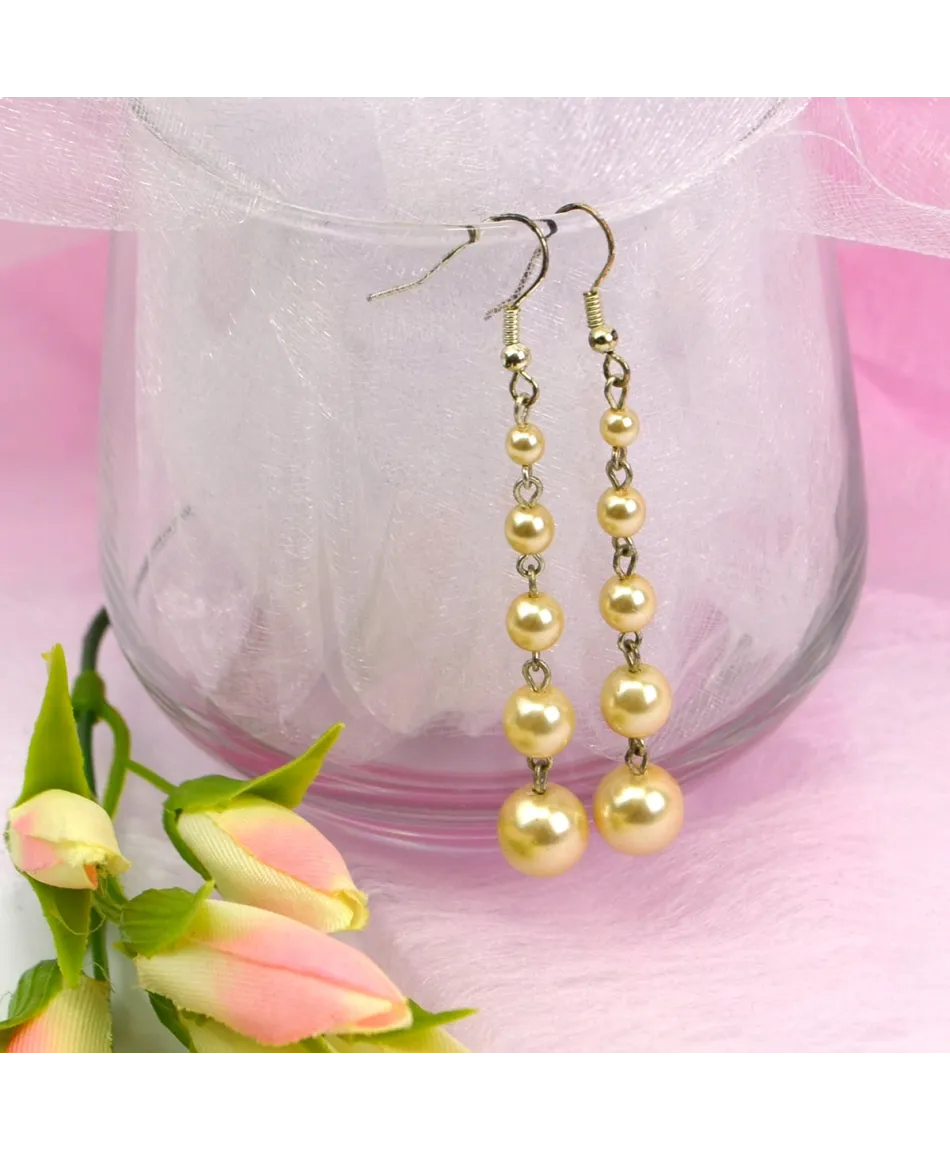 Kolczyki długie perełki