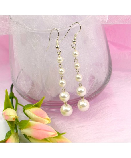 Kolczyki długie perełki