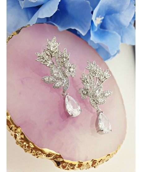 Kolczyki stal piękne gałązki