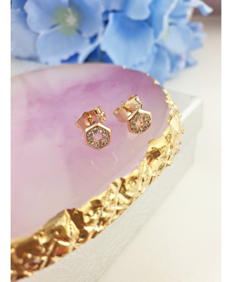 Kolczyki stal drobniutkie kółeczka