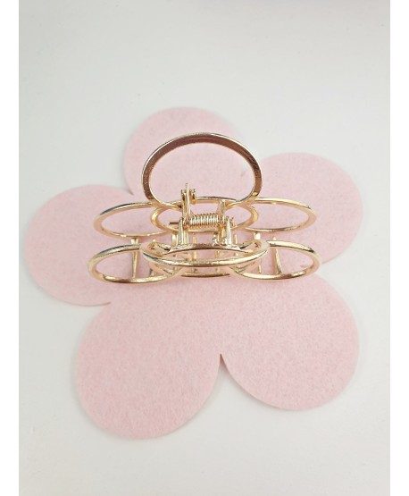 Spinka szczęka metalowa złota