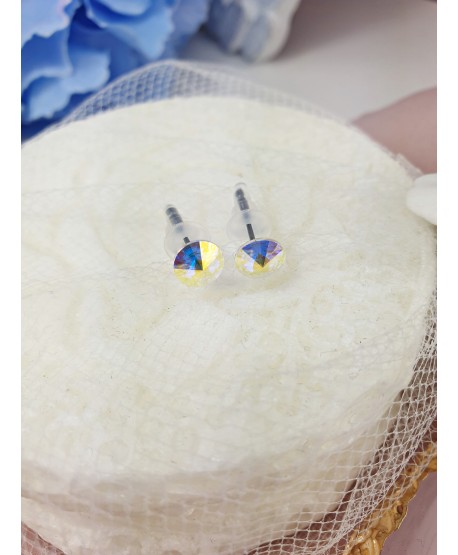 Kolczyki stal kryształki Svarowski