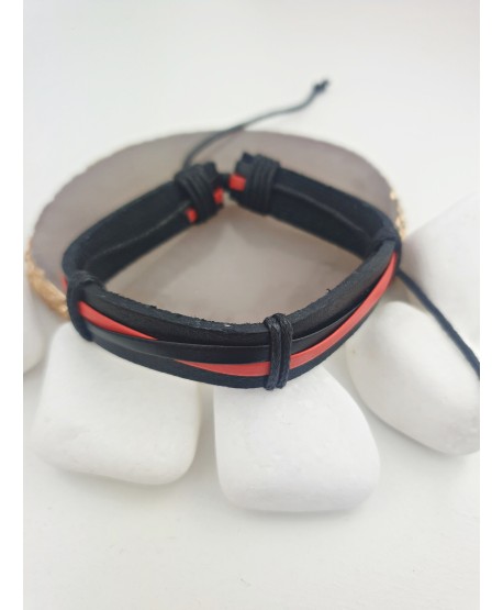 Bransoletki męskie na rzemianiach