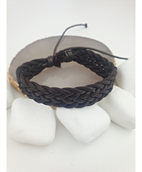 Bransoletki męskie rzemieniowe brązowe