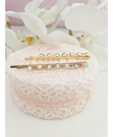 Wsuwka ozdobna opalizujące kryształki