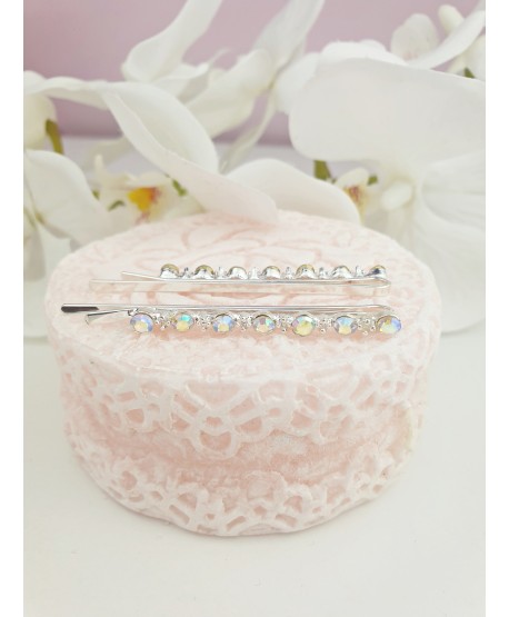 Wsuwka ozdobna opalizujące kryształki