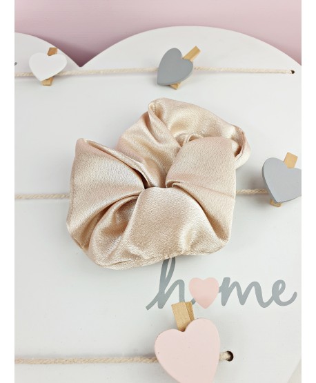 Gumki scrunchie kolorowe satynowe